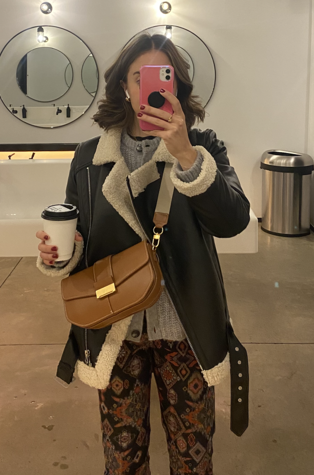 This $108 H&M aviator jacket is my fall wardrobe staple