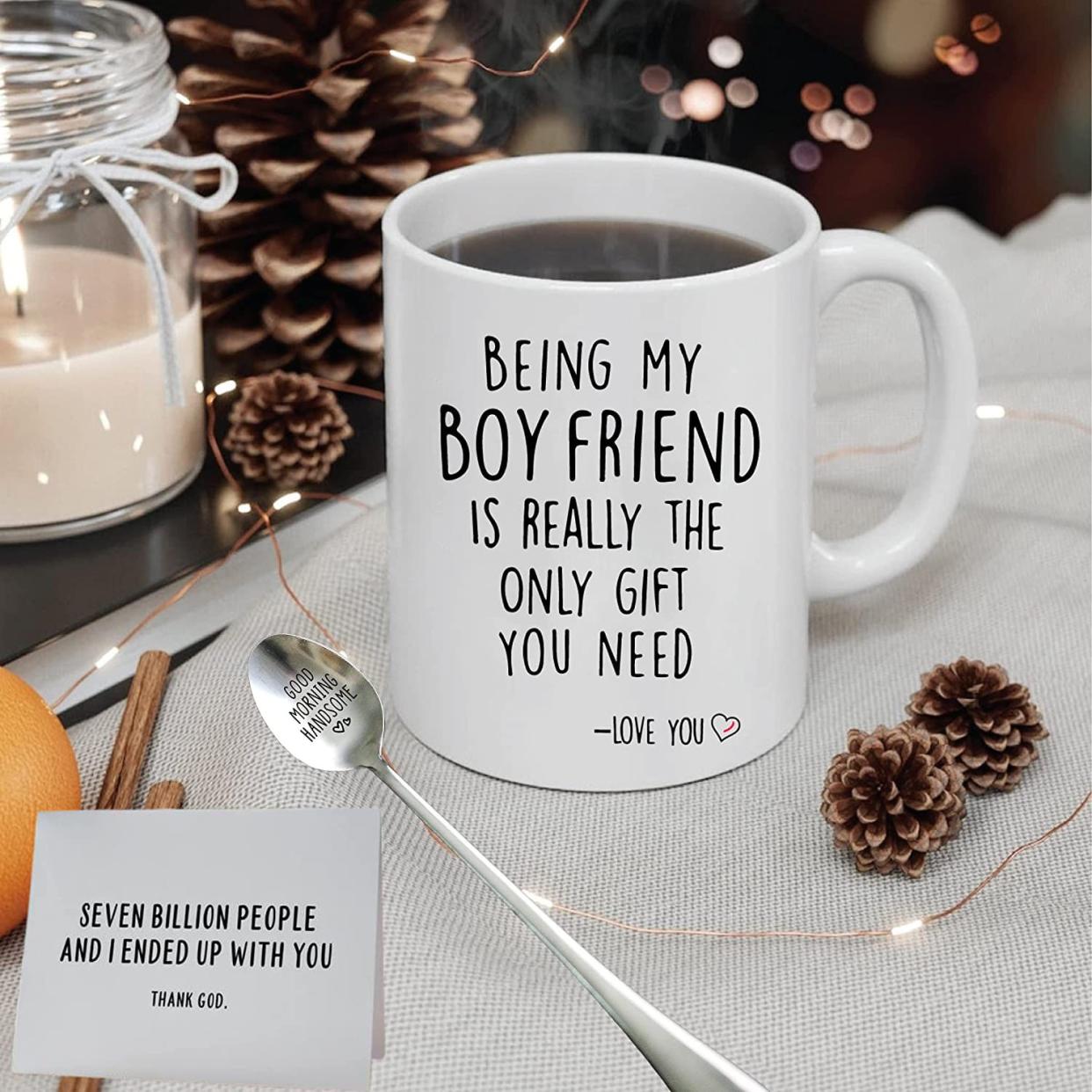 'Being My Boyfriend ...' Mug Set