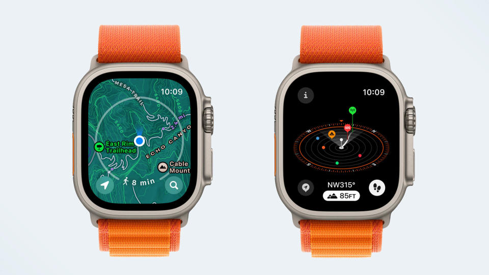 a photo of hiking features on WatchOS 10