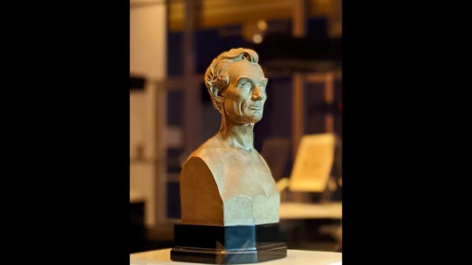 A bust owned by Abraham and Mary Lincoln (pictured) will be part of the exhibit opening Thursday, March 23, at the Abraham Lincoln Presidential Library and Museum in Springfield.