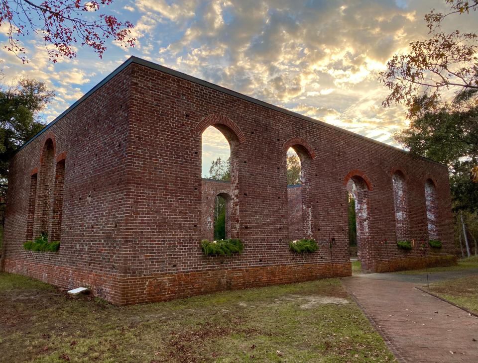 St. Philips Church at Brunswick Town/Fort Anderson State Historic Site in Winnabow.