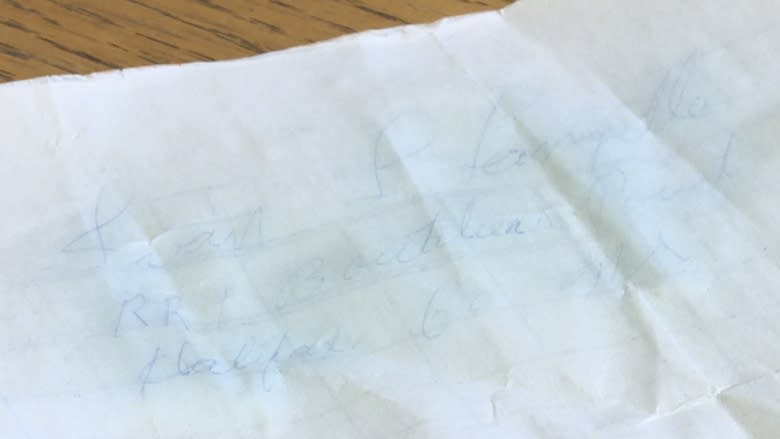 Just a name and a place: Islander finds note in a bottle on P.E.I.'s South Shore