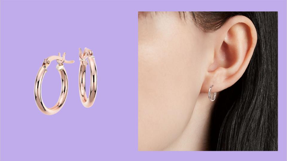 Best jewelry gifts for Mother’s Day: Blue Nile hoop earrings