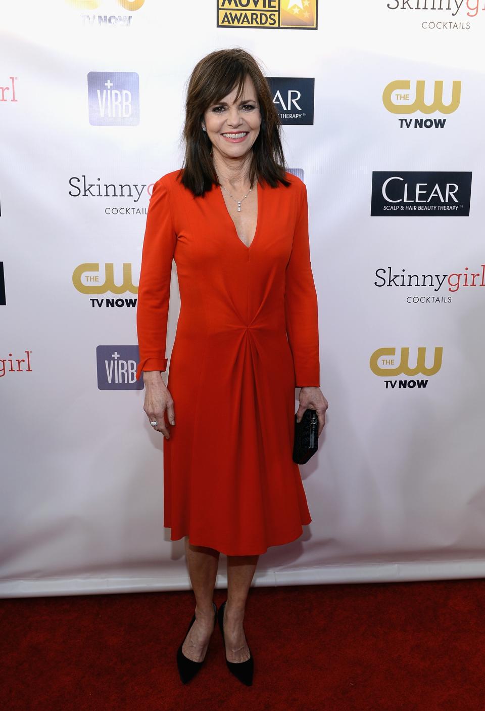 SANTA MONICA, CA - JANUARY 10: Actress Sally Field attends the 18th Annual Critics' Choice Movie Awards held at Barker Hangar on January 10, 2013 in Santa Monica, California. (Photo by Larry Busacca/Getty Images for BFCA)