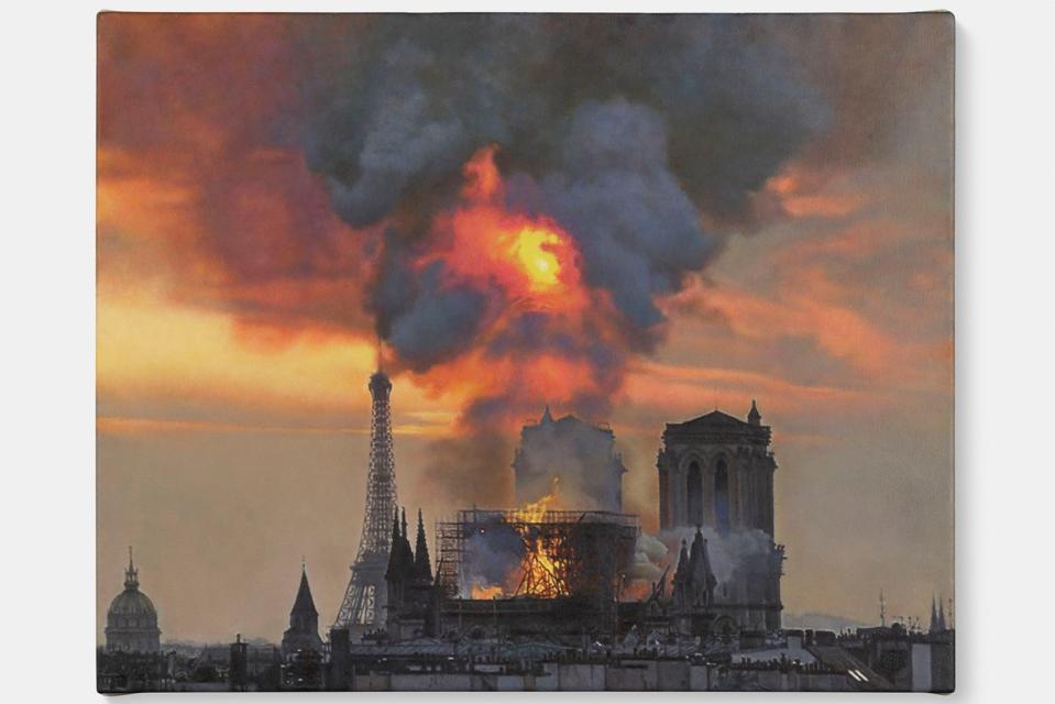 Notre-Dame on Fire, 2019Damien Hirst and Science Ltd