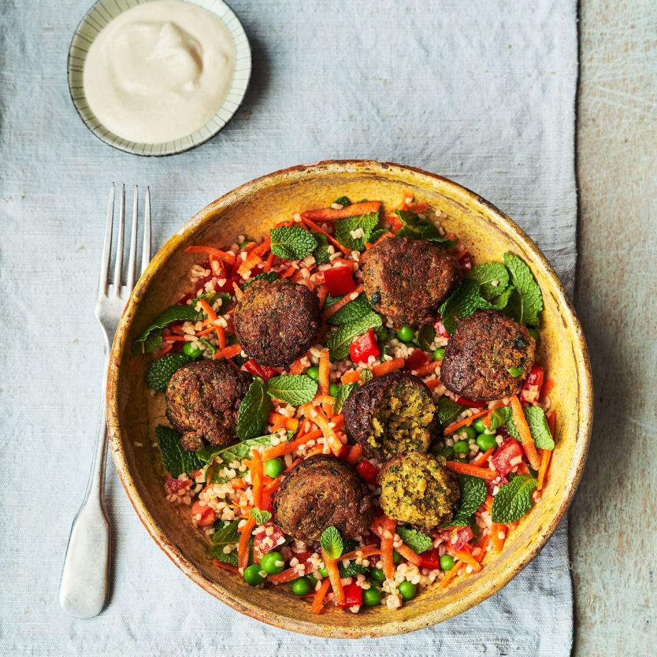 falafel and bulgur bowl recipe