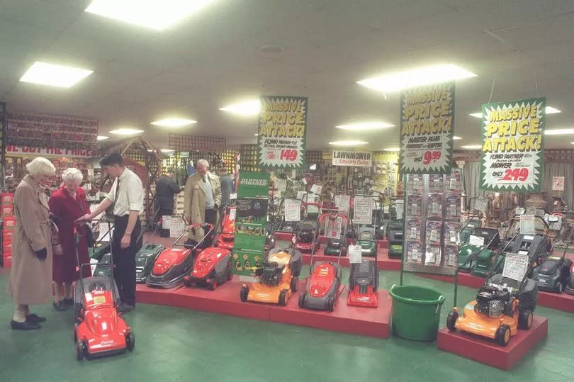 Items on display at the Rapid Hardware Pine and Garden Centre in Hanover Street, Liverpool city centre