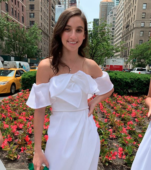 The graduate dazzled in white. Photo:  Instagram/jessseinfeld