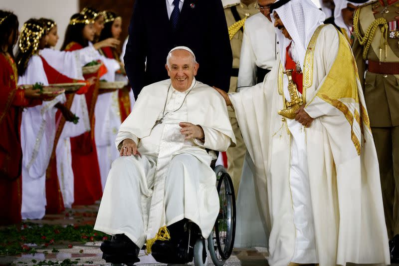 FILE PHOTO: Pope Francis visits Bahrain