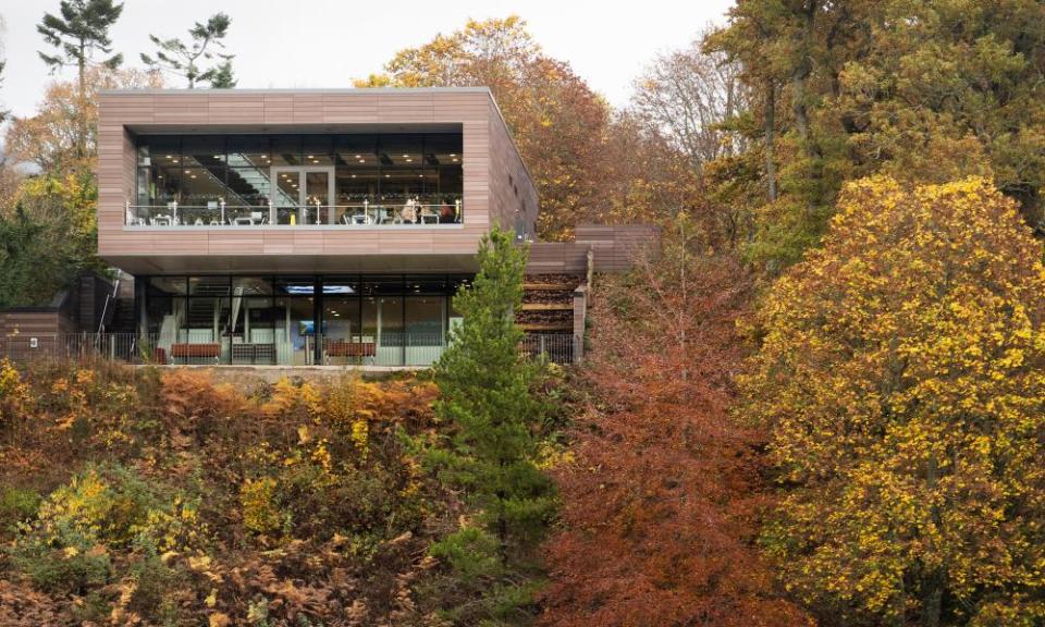 The visitor centre at Pitlochry dam.