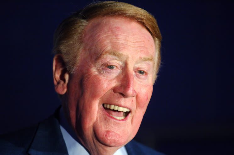 Listening to Vin Scully brought many different people together. (Getty Images/Kirby Lee)