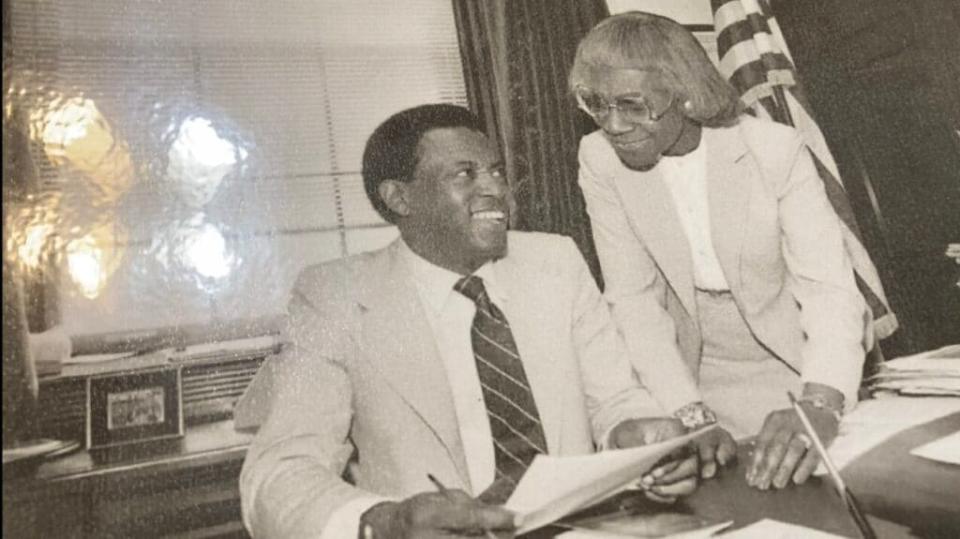 Shirley Chisholm and Edolphus Towns thegrio.com