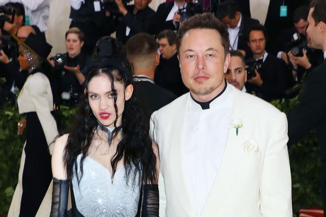 Taylor Hill/Getty Grimes and Elon Musk.