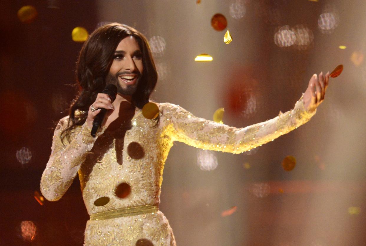 Conchita Wurst representing Austria at the Eurovision Song Contest