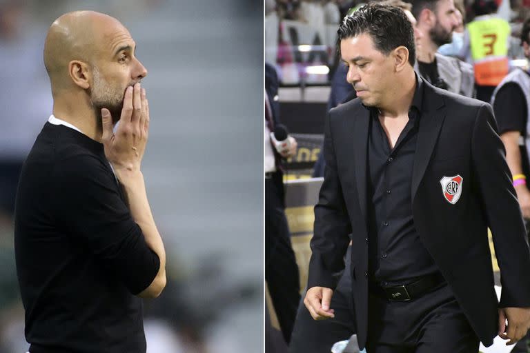 Pep Guardiola y Marcelo Gallardo, dos los entrenadores destacados por la prestigiosa revista inglesa FourFourTwo.