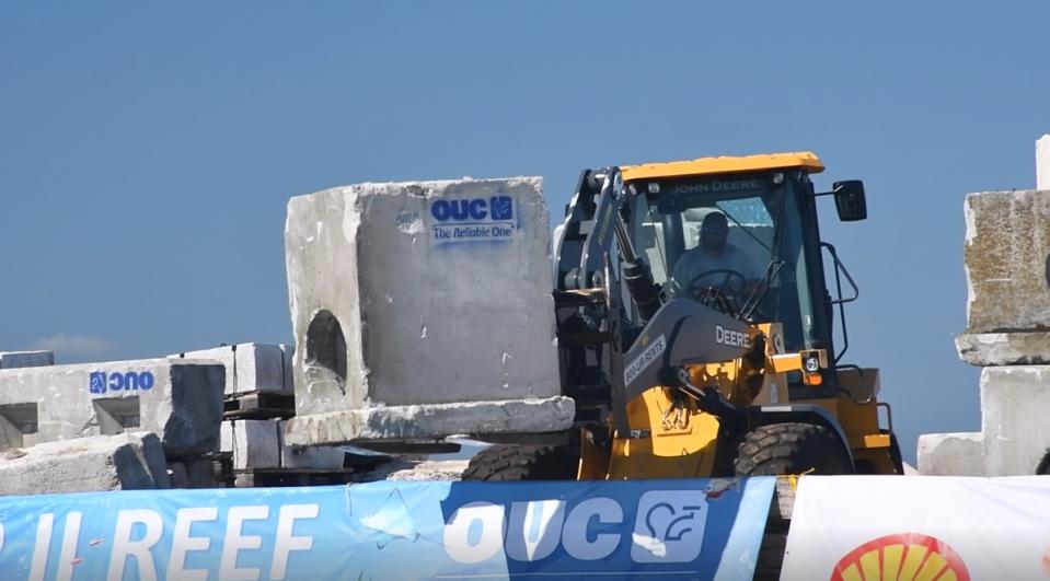 This transport will help marine life in habitats off the coast of eastern Florida.