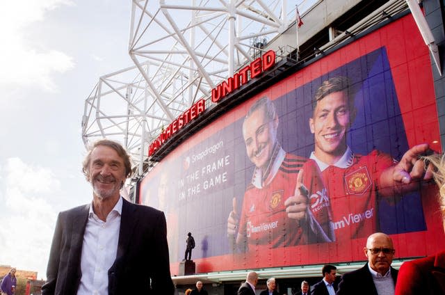 Sir Jim Ratcliffe is reportedly planning a major overhaul of the Manchester United squad (Peter Byrne/PA)