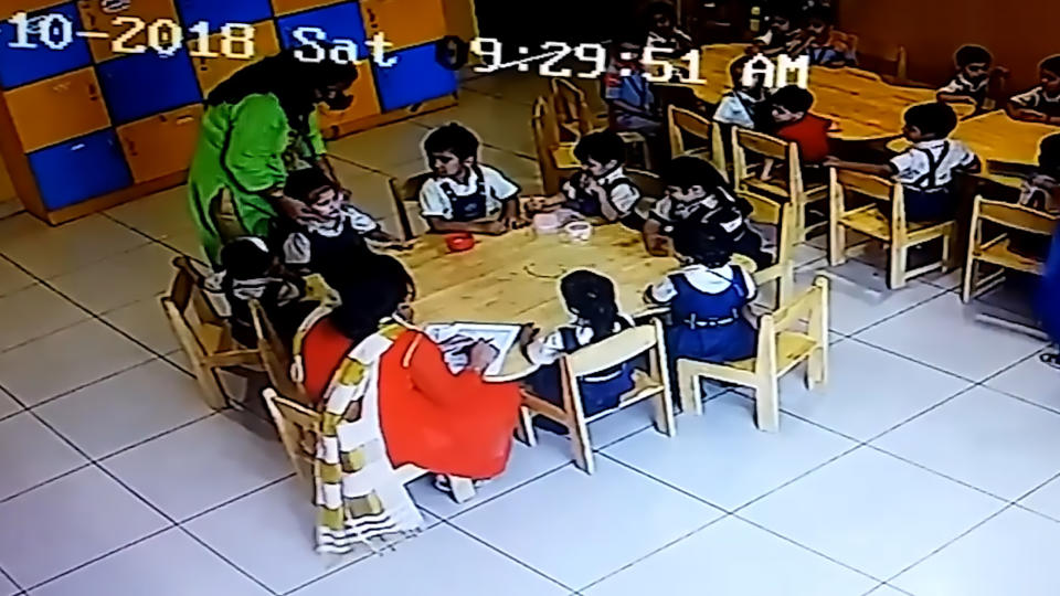 The teacher was suspended after putting the stick tape on the children’s mouths. Source: CEN/Australscope