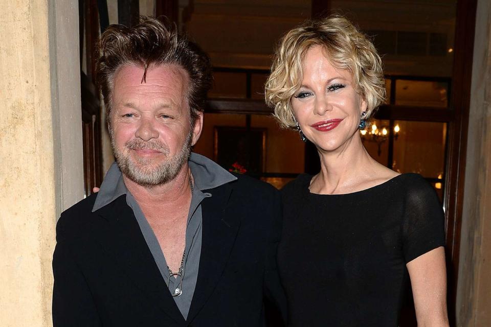 <p>Venturelli/Getty Images</p> John Mellencamp and Meg Ryan in 2013