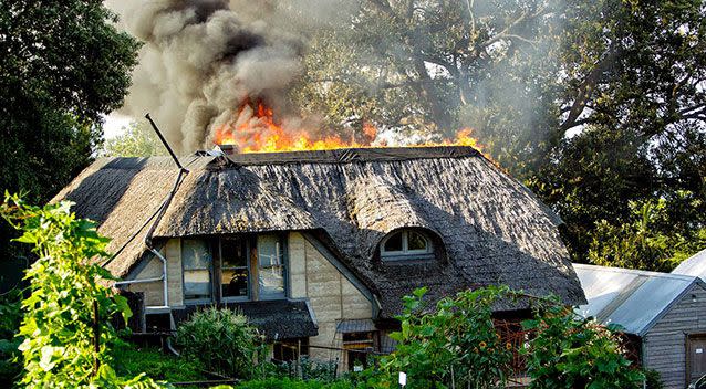 Cafe in the grounds of historic homestead destroyed by fire overnight. Photo: Facebook