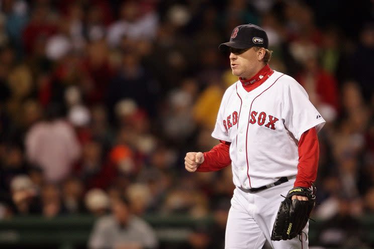 Curt Schilling may not see an uptick in votes in 2018. (Getty Images/Nick Laham)