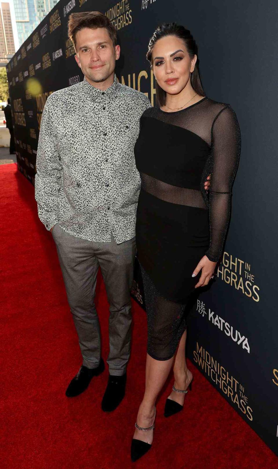 Tom Schwartz and Katie Maloney-Schwartz attend the Los Angeles special screening of Lionsgate's "Midnight in the Switchgrass" at Regal LA Live on July 19, 2021 in Los Angeles, California