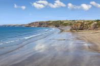 <p>Not only is there a good rock for jumping off at high tide (and small caves for exploring at low tide), but Broad Haven South also has an incredible south-facing location - meaning you get the best sunsets. </p><p><a class="link " href="https://www.airbnb.co.uk/" rel="nofollow noopener" target="_blank" data-ylk="slk:FIND AN AIRBNB;elm:context_link;itc:0;sec:content-canvas">FIND AN AIRBNB</a></p>