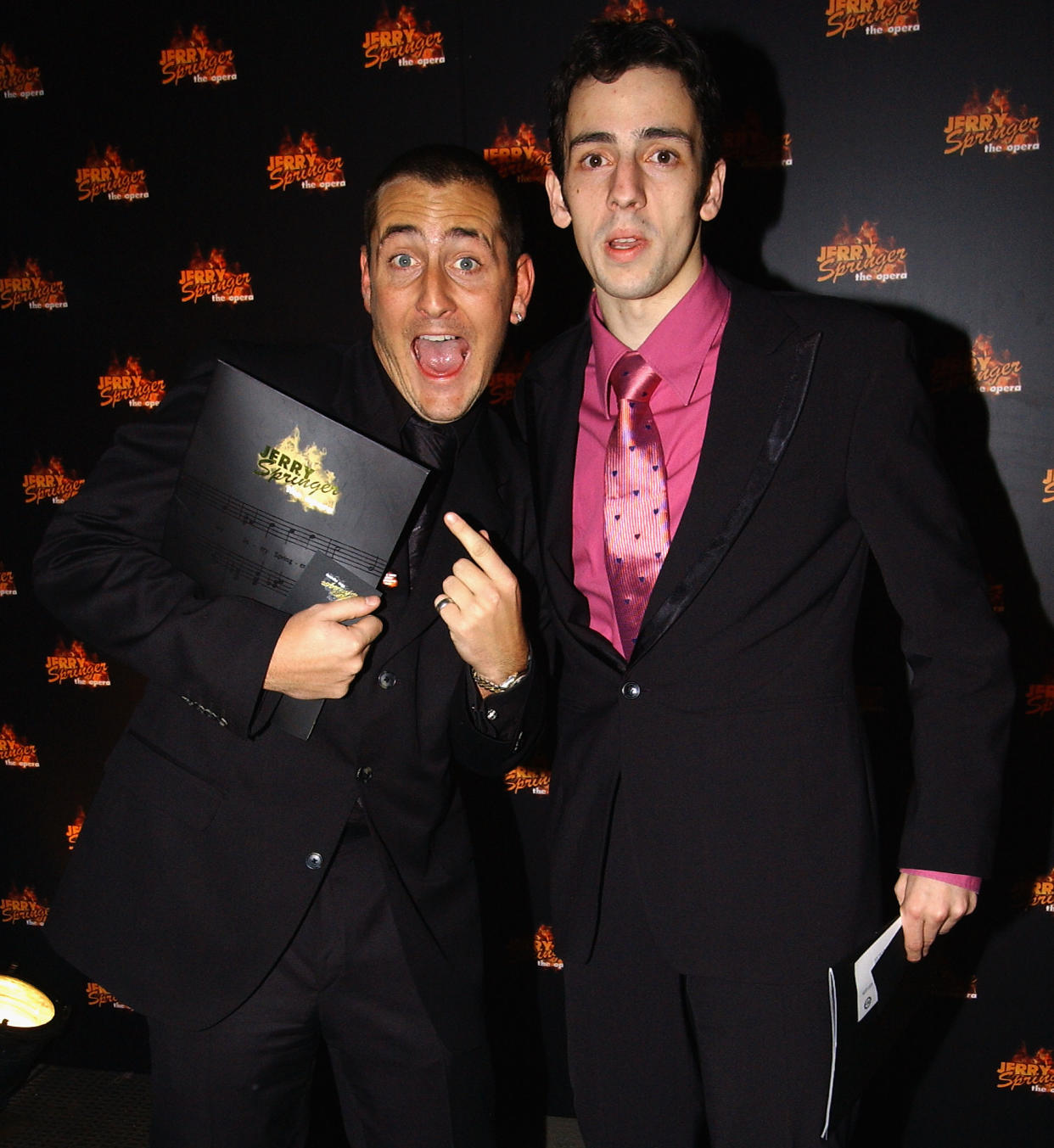 LONDON - NOVEMBER 10:  Will Mellor and Ralf Little attend a party for the West End press night for the Musical 
