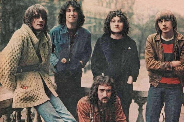 Peter Green, segundo a la izquierda, con su grupo Fleetwood Mac en los años 70