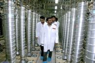 Iranian President Mahmoud Ahmadinejad inspects centrifuges during a visit to the Natanz uranium enrichment facility in 2008. Iranian Foreign Minister Ali Akbar Salehi has announced that long-stalled talks with world powers are to be revived on April 13 at a place yet to be agreed