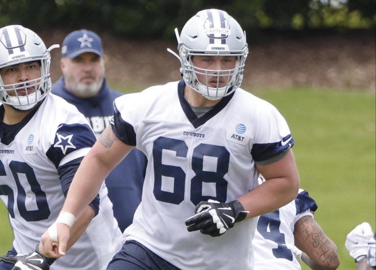 Matt Farniok will be entering his second season with the Dallas Cowboys this fall.