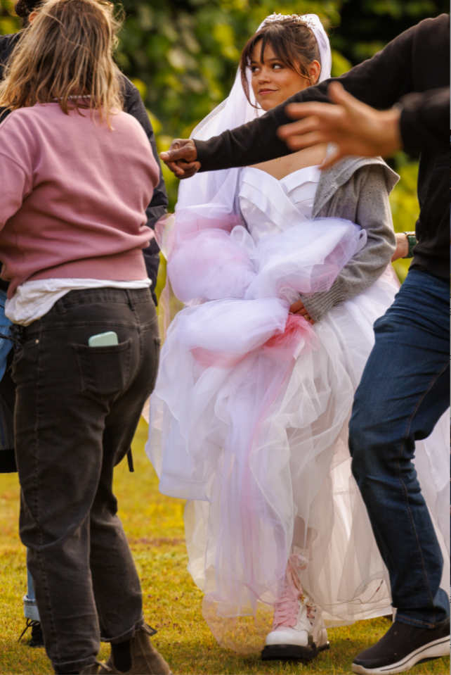 Beetlejuice 2 Jenna Ortega And Winona Ryder Spotted Filming Wedding Scenes 8775
