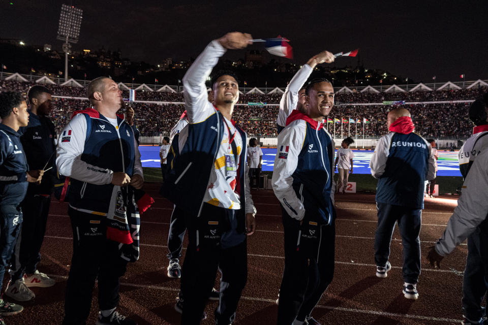 ANTANANARIVO, MADAGASCAR - AUGUST 25: Opening ceremony of 2023 Indian Ocean Island Games at Barea Mahamasina Stadium in Antananarivo, Madagascar on August 25, 2023. (Photo by Rafalia Henitsoa/Anadolu Agency via Getty Images)