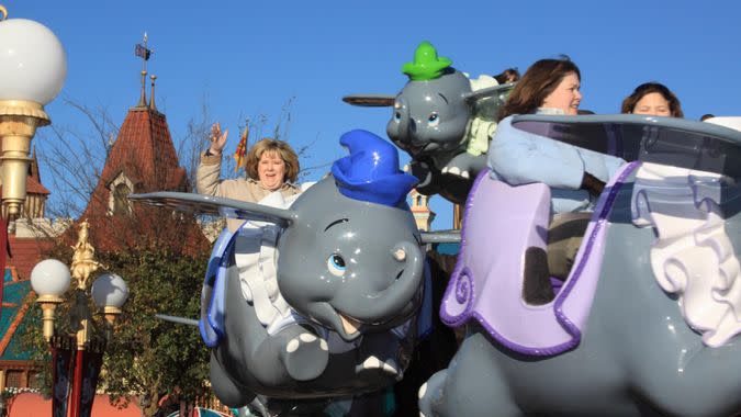 Dumbo the Flying Elephant attraction at Walt Disney World