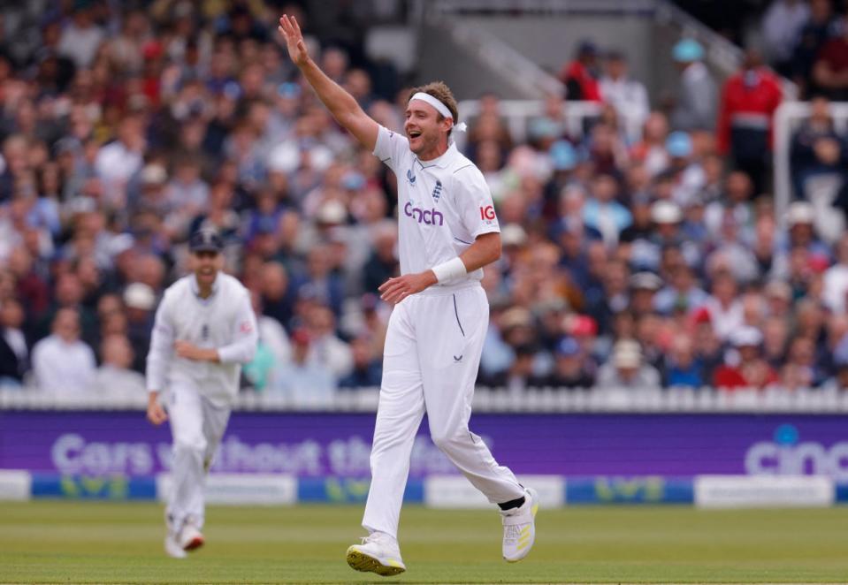 Stuart Broad writes his name on the honours board at Lord’s for the first time since 2013 with a five-fer  (Action Images via Reuters)