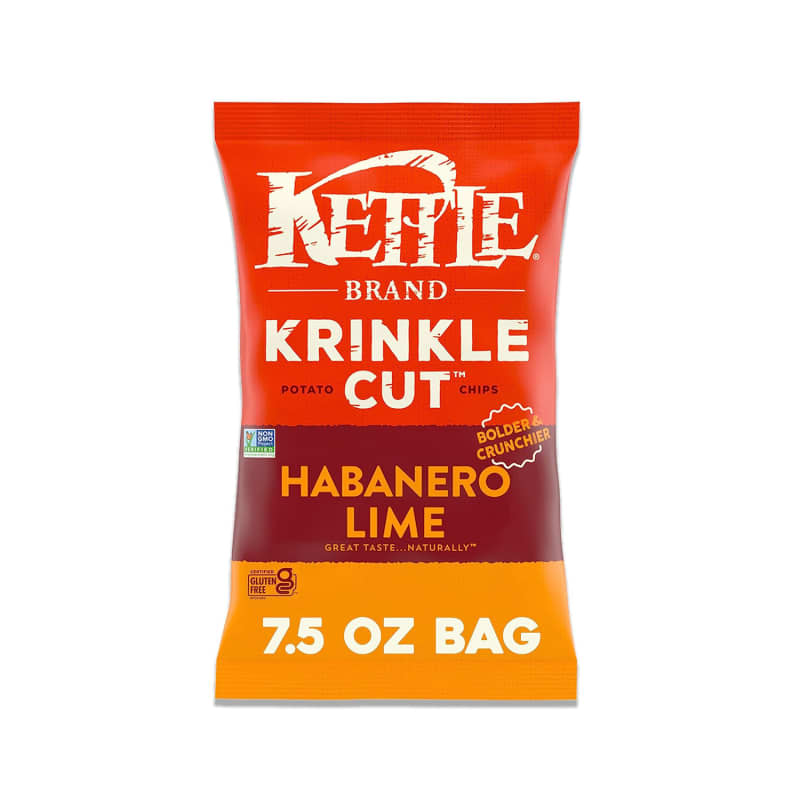 Kettle Brand Krinkle Cut Habanero Lime Kettle Chips