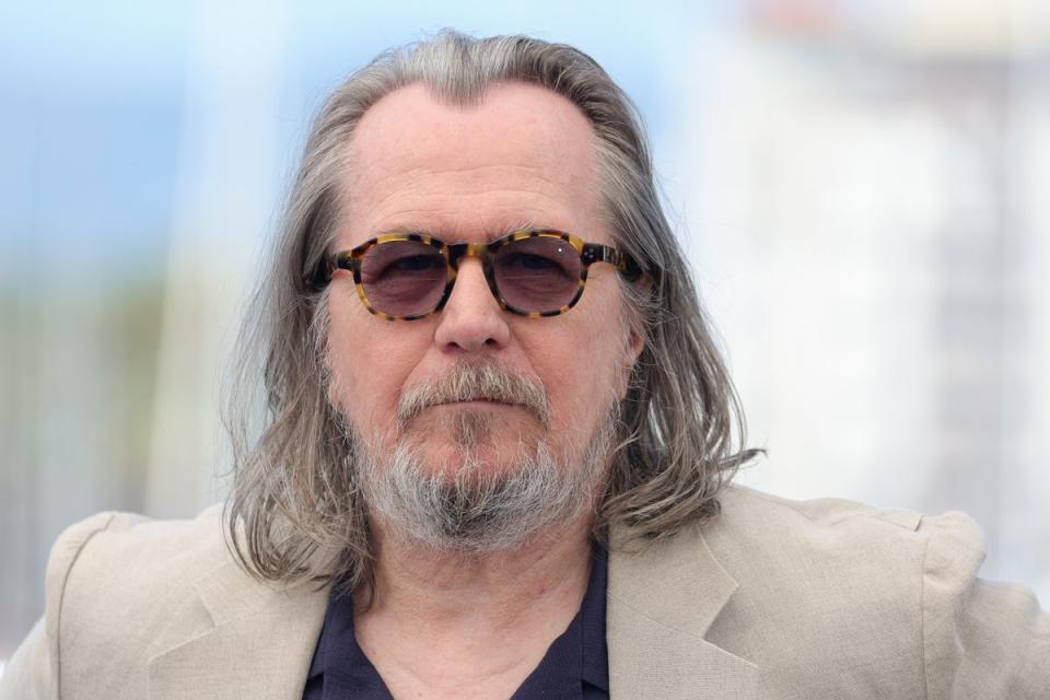 Gary Oldman attends the ‘Parthenope' Photocall at the 77th annual Cannes Film Festival (Getty Images)