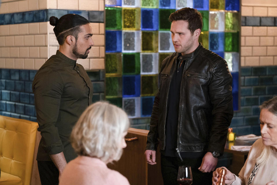 EastEnders,26-04-2023,6687,Ravi Gulari (AARON THIARA);Keanu Taylor (DANNY WALTERS),***EMBARGOED TILL TUESDAY 18TH APRIL 2023***, BBC, Jack Barnes/Kieron McCarron