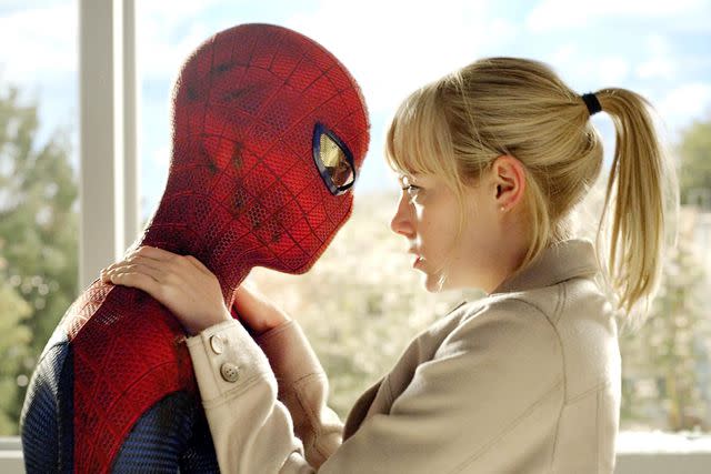 <p>Jamie Trueblood/Columbia Pictures/Everett Collection</p> Andrew Garfield and Emma Stone in 'The Amazing Spider-Man'