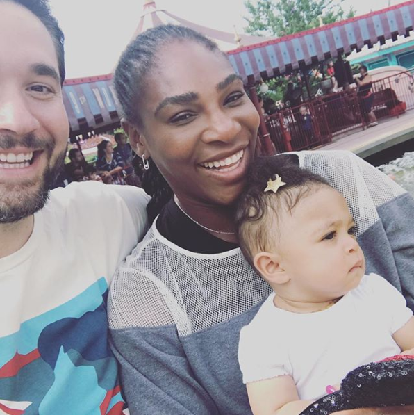 Serena Williams with partner Alexis Ohanian and their daughter Alexis. Source: Instagram/SerenaWilliams
