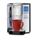 <p><strong>Cuisinart</strong></p><p>amazon.com</p><p><strong>$148.99</strong></p><p>The Cuisinart Premium Single-Serve coffee maker eliminates the need for frequent refills with its large 72-ounce removable water reservoir. It comes with a reusable filter that is brilliantly hidden in a compartment on the right side of the machine and our testers found it easy to access and use. In our tests, we found it takes virtually no time to preheat and <strong>this model brewed a cup of coffee in under one-and-a-half minutes</strong>. It also consistently brewed a hot cup of coffee at 172º F.</p><p>Choose from five drink sizes on an LED-lit control panel that is easy to read and use, but we found the arrow buttons weren't immediately intuitive. Its programmable rinse cycle flushes out residual flavors between brews and our testers liked that it consistently brewed flavorful and well-rounded coffee. </p>