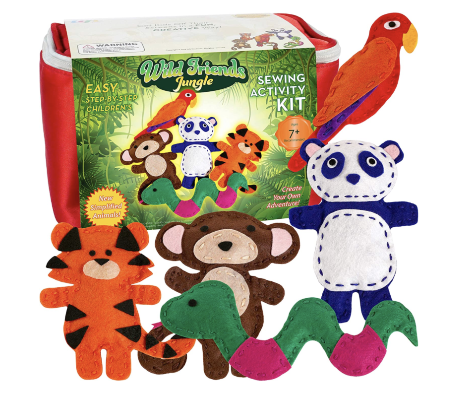 Kids Sewing Kit and Animal Crafts