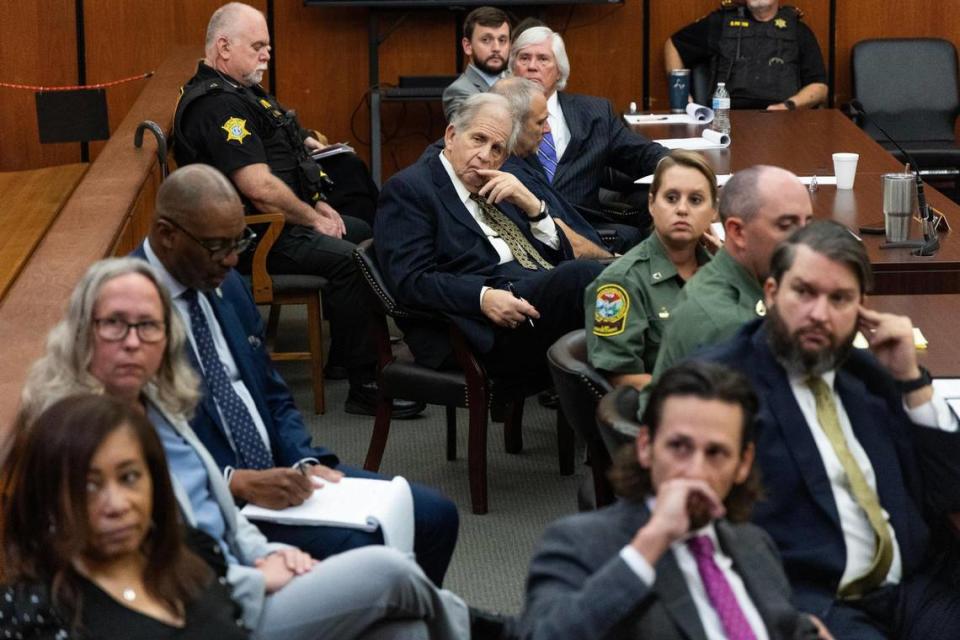 The family of Stan Kiser speaks before Tracy Gordon is sentenced after Gordon was found guilty of reckless homicide on Thursday, September 21, 2023.