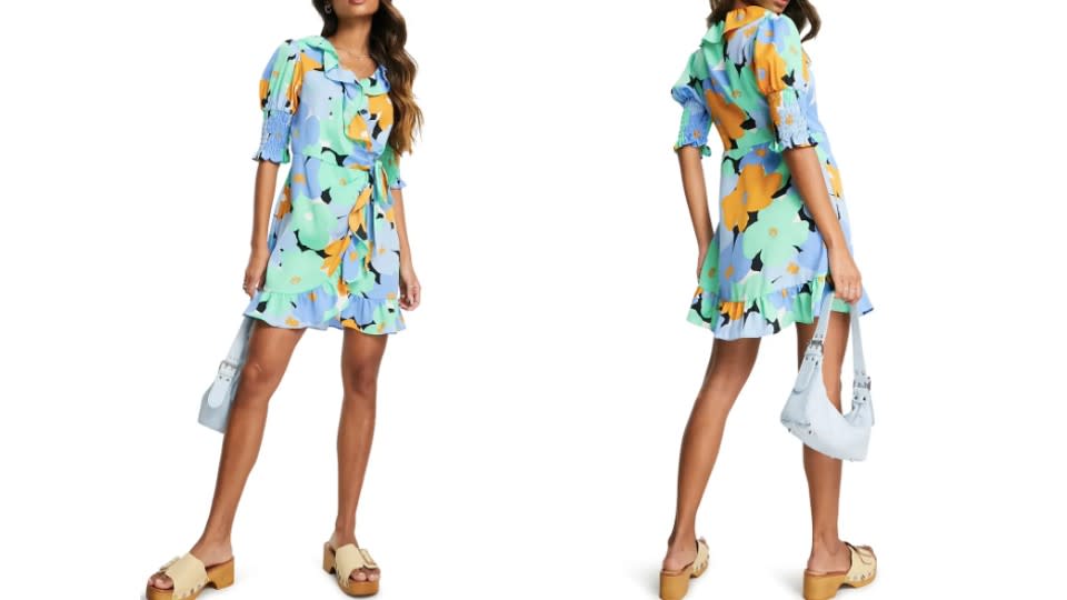 Topshop Floral Wrap Minidress - Nordstrom, $90 (originally $112)