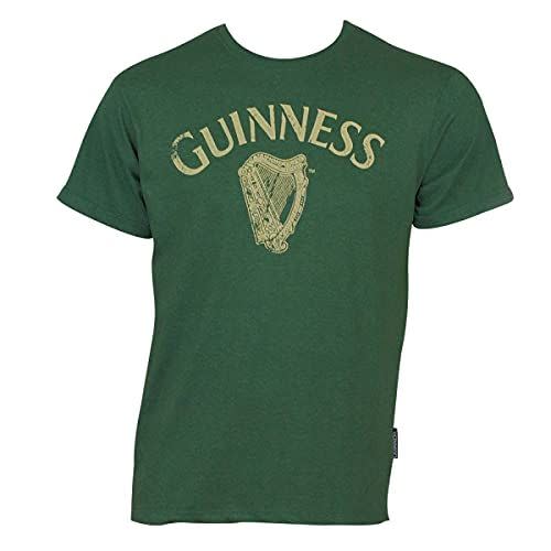 21) Guinness Men's Green Cotton Vintage Harp T-Shirt