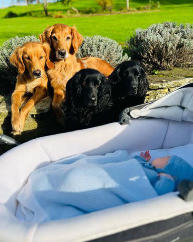 <p>James Middleton Instagram</p> James Middleton announced the birth of his son Inigo with wife Alizee Thevenet on Instagam on Oct. 27.