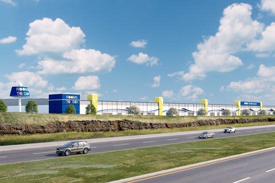 Rooms to Go plans to open a warehouse that will include a store near Interstate 840 in Wilson County.