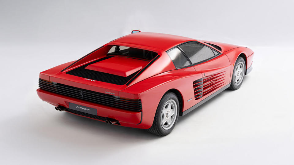 A 1985 Ferrari Testarossa Monospecchio.