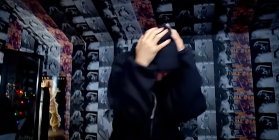 Screenshot from the "Obsessed" video