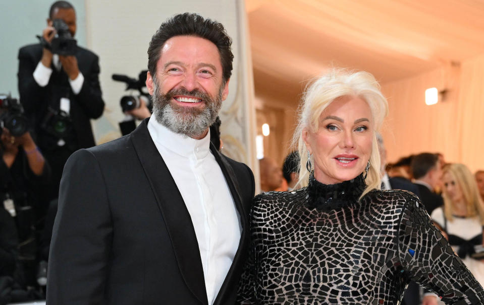 Hugh Jackman and his wife Deborra-Lee Furness  (Angela Weiss / AFP via Getty Images)